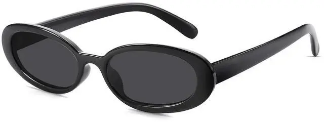 Main image of Sunglasses Womens Retro Oval Sunglasses for Women Men Fashion Small Oval Sun Glasses 90s Vintage Driving Shades