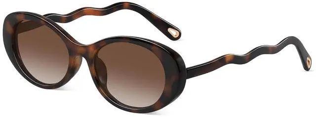 Main image of Sunglasses Womens Retro Oval Sunglasses for Women 90s Vintage Lightweight UV400 Protection Trendy Shades