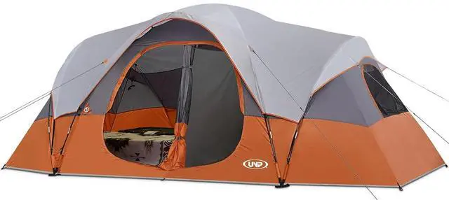 Main image of Camping Tent 10-Person-Family Tents, Parties, Music Festival Tent, Big, Easy Up, 5 Large Mesh Windows, Double Layer, 2 Room, Waterproof, Weather Resistant, 18ft x 9ft x78in