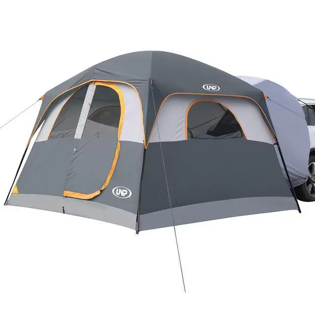 Alt view image 7 of 7 - SUV Tent for Camping, 6-Person SUV Tailgate Tent - Easy Set Up with Rainfly, 10'x9'x78in(H)