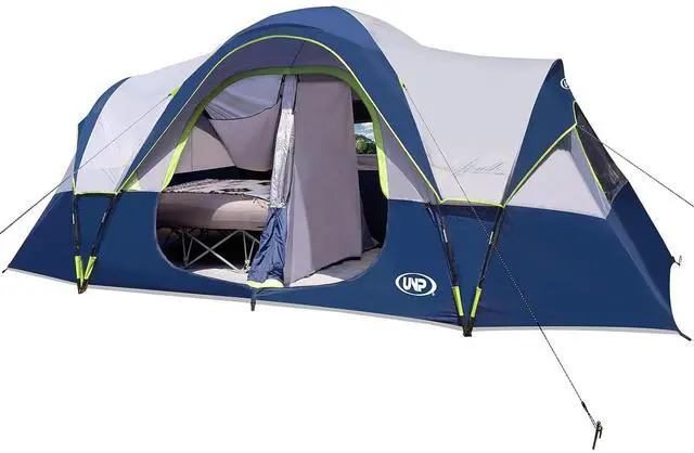 Main image of Camping Tent 10-Person-Family Tents, Parties, Music Festival Tent, Big, Easy Up, 5 Large Mesh Windows, Double Layer, 2 Room, Waterproof, Weather Resistant, 18ft x 9ft x78in