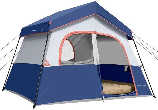 Main image of 6-8 Person Camping Tent - Portable Family Cabin Tent for Camp, Windproof Fabric Camp Tent Outdoor for Hiking, Backpacking, Traveling