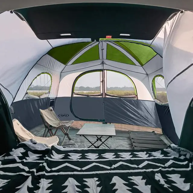 Alt view image 5 of 7 - SUV Tent for Camping, 6-Person SUV Tailgate Tent - Easy Set Up with Rainfly, 10'x9'x78in(H)