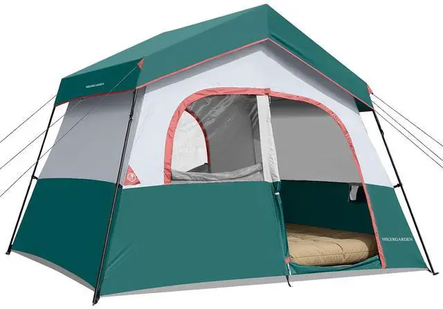 Main image of 6-8 Person Camping Tent - Portable Family Cabin Tent for Camp, Windproof Fabric Camp Tent Outdoor for Hiking, Backpacking, Traveling