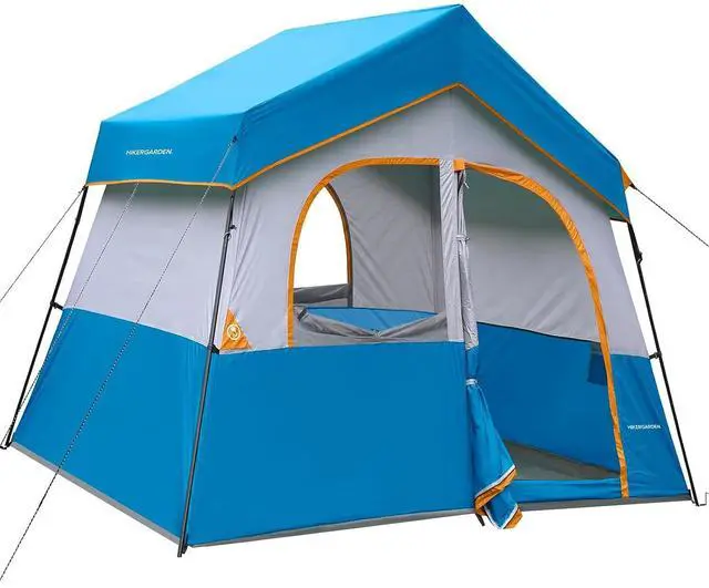 Main image of 6-8 Person Camping Tent - Portable Family Cabin Tent for Camp, Windproof Fabric Camp Tent Outdoor for Hiking, Backpacking, Traveling