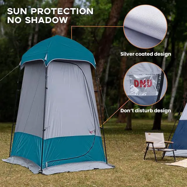 Alt view image 6 of 6 - Shower Tent, Outdoor Camping Privacy Shelter-Dressing Changing Room-Portable Toilet Tent for Hiking Sun Shelter Picnic Fishing