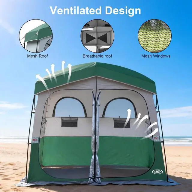 Alt view image 5 of 7 - Shower Tent, Outdoor Camping Privacy Shelter-Dressing Changing Room-Portable Toilet Tent for Hiking Sun Shelter Picnic Fishing