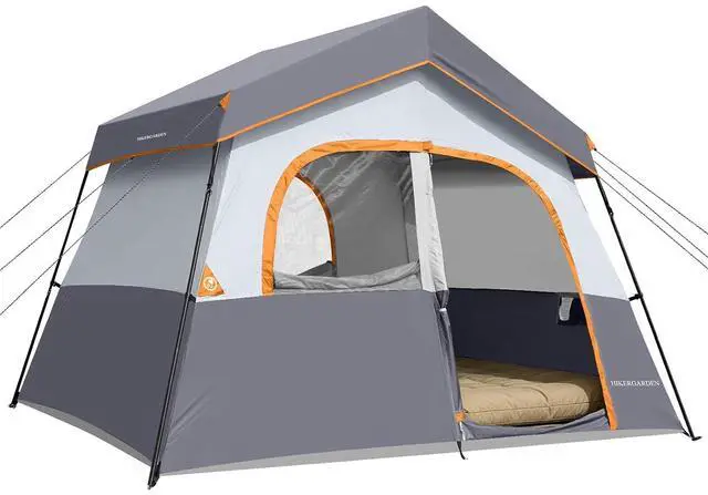 Main image of 6-8 Person Camping Tent - Portable Family Cabin Tent for Camp, Windproof Fabric Camp Tent Outdoor for Hiking, Backpacking, Traveling