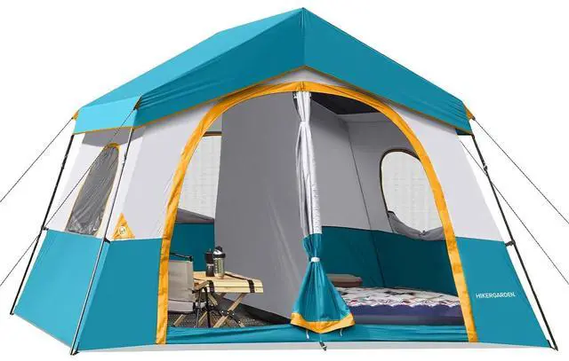 Main image of 6-8 Person Camping Tent - Portable Family Cabin Tent for Camp, Windproof Fabric Camp Tent Outdoor for Hiking, Backpacking, Traveling