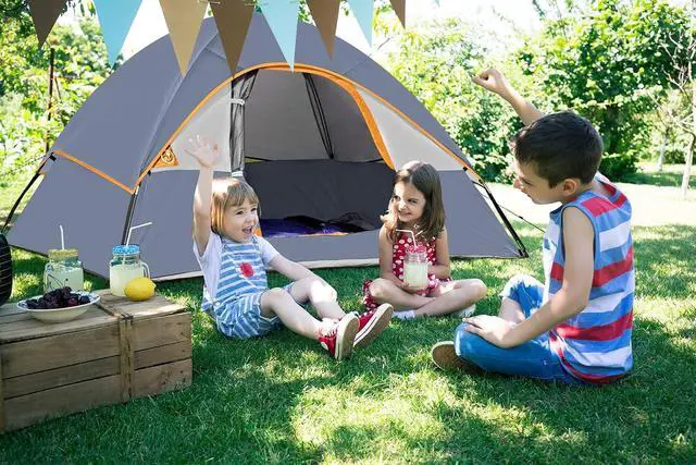 Alt view image 7 of 7 - Camping Tent 2-4 Person, Waterproof Windproof Tent with Rainfly Easy Set up-Portable Dome Tents for Camping
