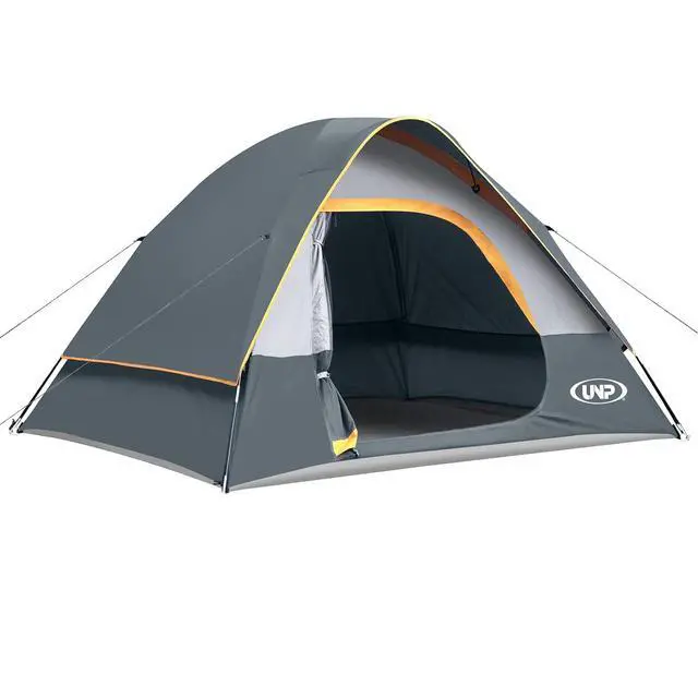Alt view image 2 of 7 - Camping Tent 2-4 Person, Waterproof Windproof Tent with Rainfly Easy Set up-Portable Dome Tents for Camping