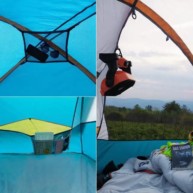 Alt view image 6 of 7 - Camping Tent 2-4 Person, Waterproof Windproof Tent with Rainfly Easy Set up-Portable Dome Tents for Camping