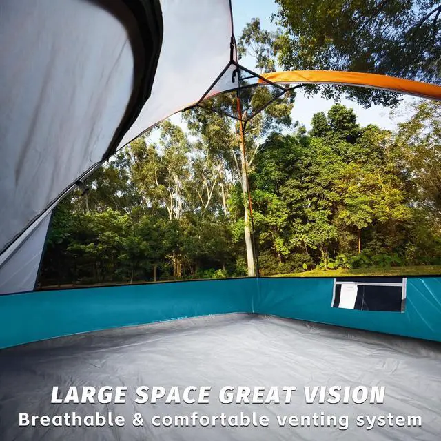 Alt view image 5 of 7 - Camping Tent 2-4 Person, Waterproof Windproof Tent with Rainfly Easy Set up-Portable Dome Tents for Camping