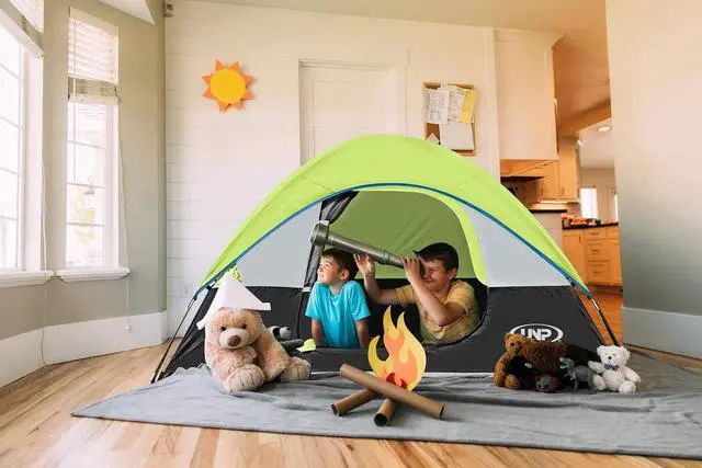 Alt view image 6 of 7 - Camping Tent 2-4 Person, Waterproof Windproof Tent with Rainfly Easy Set up-Portable Dome Tents for Camping
