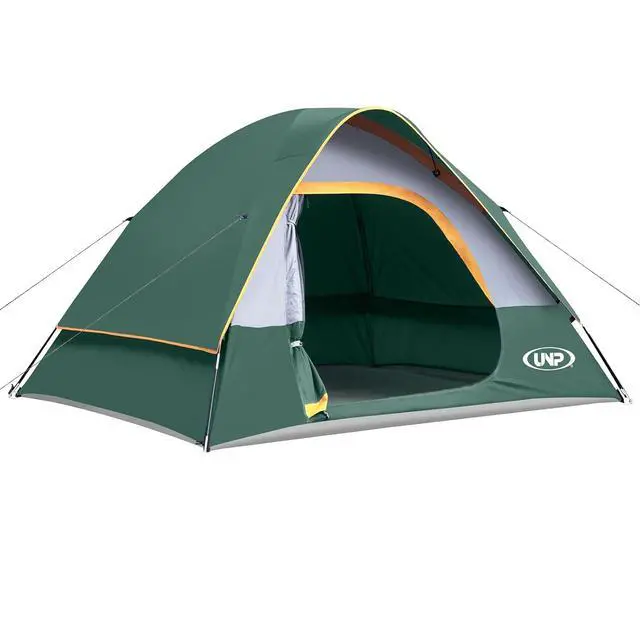 Alt view image 2 of 7 - Camping Tent 2-4 Person, Waterproof Windproof Tent with Rainfly Easy Set up-Portable Dome Tents for Camping