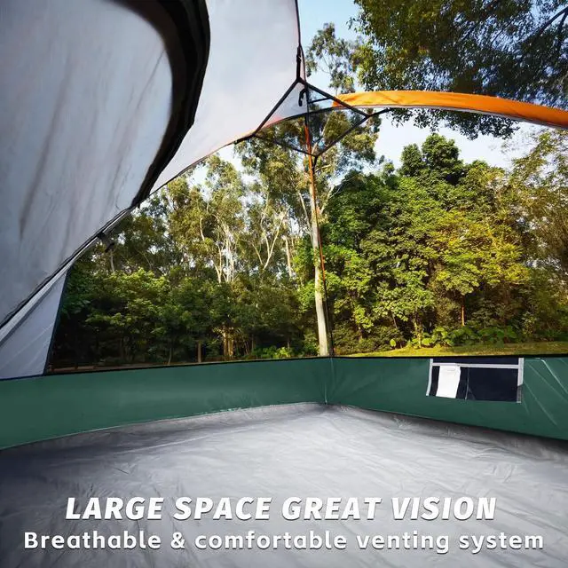 Alt view image 5 of 7 - Camping Tent 2-4 Person, Waterproof Windproof Tent with Rainfly Easy Set up-Portable Dome Tents for Camping