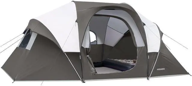 Main image of 10 Person Camping Tent - Portable Easy Set Up Family Tent for Camp, Windproof Fabric Dome Tent Outdoor for Hiking, Backpacking, Traveling-14'x11'x74in(H)