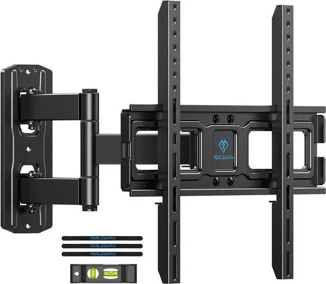 Main image of Corner TV Wall Mount for 26-65 inch TVs up to 70 lbs, Full Motion TV Wall Mount Bracket with Swivel, Tilt, Level, Wall Mount with Single Articulating Arm, Max VESA 400x400mm, PSMFK7
