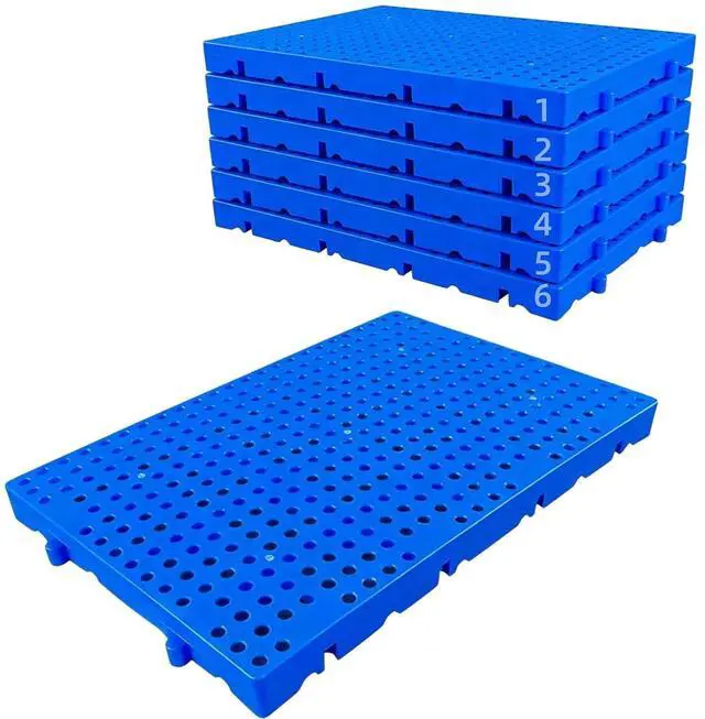 Main image of 6ps Round Plastic Pallets for Basement Storage, 23.6x11.8x1.18 in- Breathable Ventilation Pallet, Floor Pallet, Applicable to Garage, KitchenStorage Rooms,Supermarket for Plastic Pallets