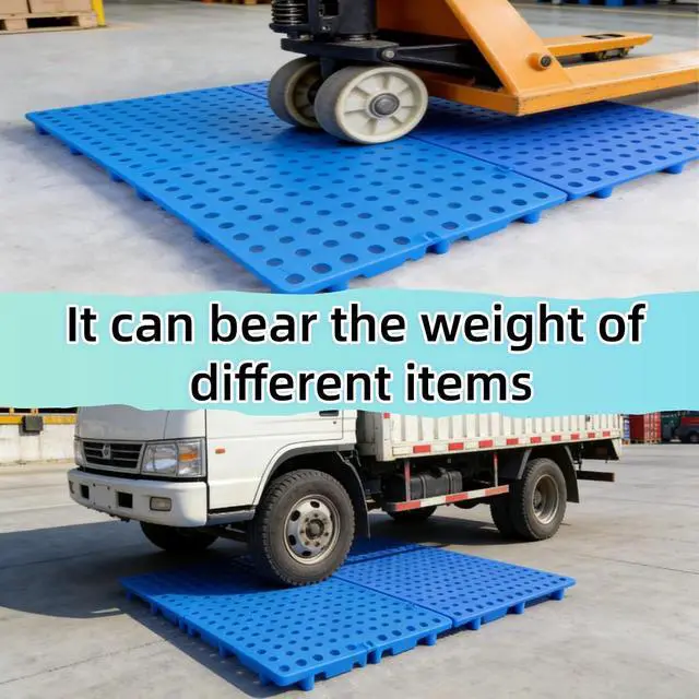 Alt view image 2 of 5 - 6ps Round Plastic Pallets for Basement Storage, 23.6x11.8x1.18 in- Breathable Ventilation Pallet, Floor Pallet, Applicable to Garage, KitchenStorage Rooms,Supermarket for Plastic Pallets