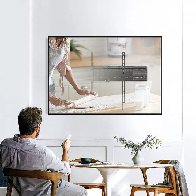 Alt view image 6 of 6 - TV Wall Mount Extension Bracket, 16'-24' Wood Stud Fitting, Universal TV Wall Plate, Sliding Bracket, Holds 132lbs - PGUE1