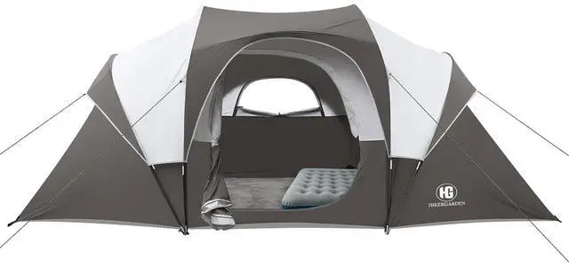 Main image of 10 Person Camping Tent - Large Family Tent for Camping, Easy Set Up Portable Dome Tent, Windproof Outdoor Tent for Hiking, Backpacking, Traveling, 14'x11'x74''(H)