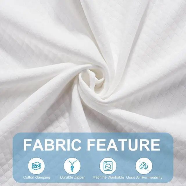 Alt view image 4 of 7 - Full Size Bed Wedge Pillow for Headboard, Bed Gap Filler(0-8"), Memory Foam Mattress Wedge Pillow Triangle Bloster for Sleeping, Close The Gap Between Headboard and Mattress Space Filler