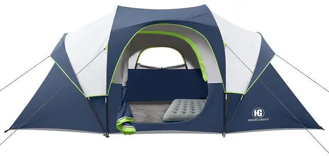Main image of 10 Person Camping Tent - Large Family Tent for Camping, Easy Set Up Portable Dome Tent, Windproof Outdoor Tent for Hiking, Backpacking, Traveling, 14'x11'x74''(H)