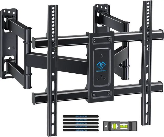Main image of Corner TV Wall Mount Bracket for 26-60 inch LED LCD Flat Curved Screen TVs up to 99 lbs, Full Motion Corner TV Mount with Dual Articulating Arms, Swivel, Tilt, Extension, Max VESA 400x400mm