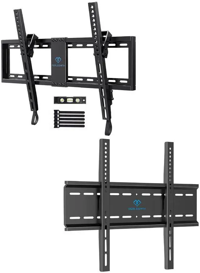 Main image of UL Listed TV Mount for 37-82 inch TV Fits 16- 24 Wood Stud with Loading 132 lbs & Max VESA 600x400mm, PSLTK1, Fixed TV Wall Mount for 26-60 inch TVs up to 115lb Max VESA 400x400mm PSML1