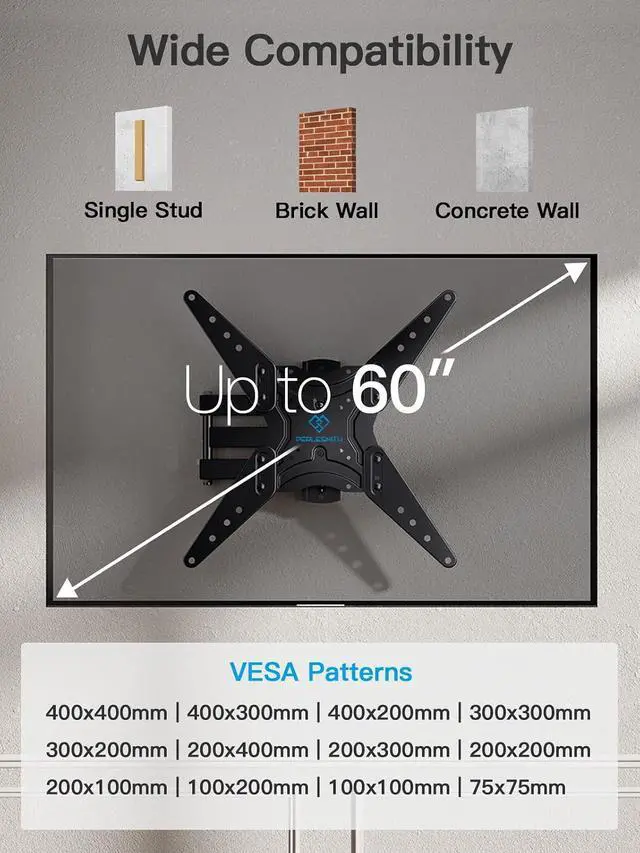 Alt view image 4 of 7 - Universal TV Mount Hardware Kit - Fits Most TVs, Includes M4, M5, M6 and M8 Screws, Washers and Spacers for Monitor Mounting Up to 80 Inches