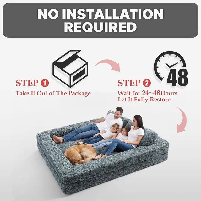 Alt view image 5 of 7 - Convertible Sofa Bed, 3-in-1 Futon Sofa Bed with Pillow, Foldable Pull Out Floor Sofa Bed with Removable Cover, Plush Boneless Couch for Living Room/Bedroom/Dorm