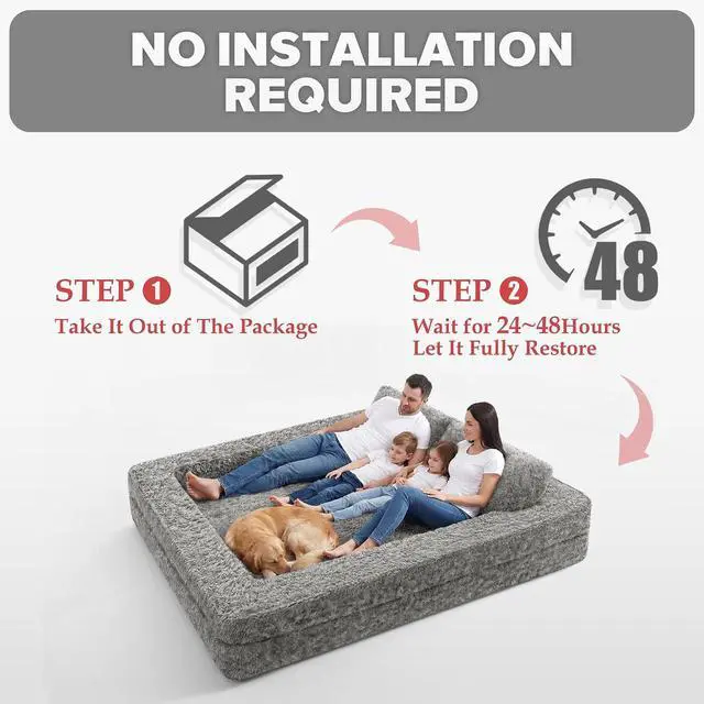 Alt view image 5 of 7 - Convertible Sofa Bed, 3-in-1 Futon Sofa Bed with Pillow, Foldable Pull Out Floor Sofa Bed with Removable Cover, Plush Boneless Couch for Living Room/Bedroom/Dorm