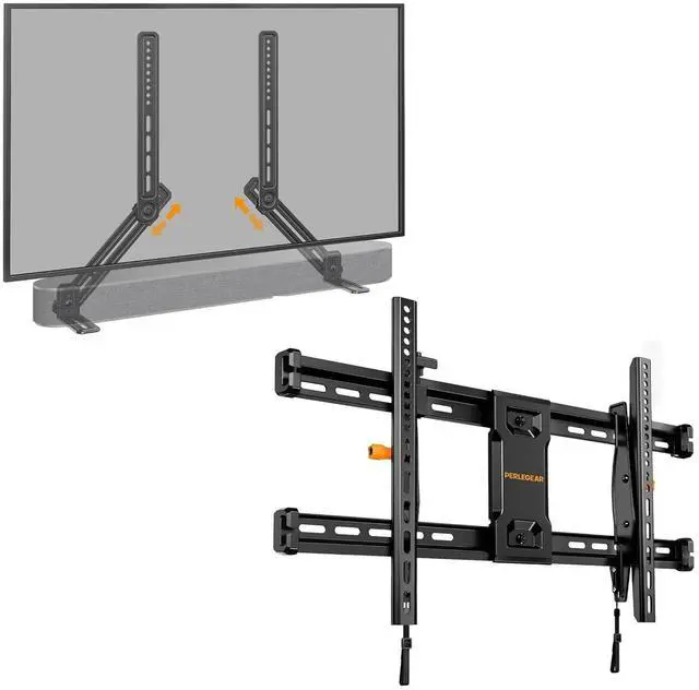 Main image of Soundbar Mount with Adjustable Height up to 15 lbs PGSM04B, Tilting TV Wall Mount for 4290 Inch TVs with Leveling Adjustment up to 132 lbs PGLF9