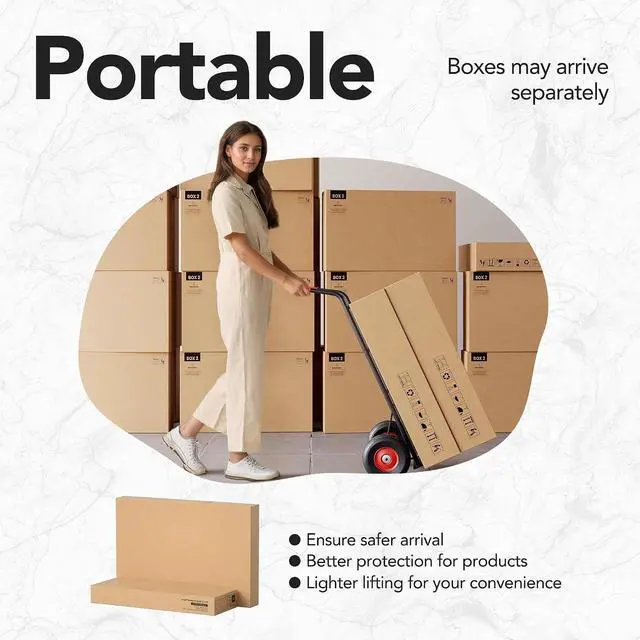 Alt view image 6 of 7 - Electric L Shaped Standing Desk, 63 Height Adjustable Corner Standing Desk with 2 Under Desk Drawers & Open Storage Sapce, Stand Up Table with Power Strip Tray & Cable Grommets, Light Walnut