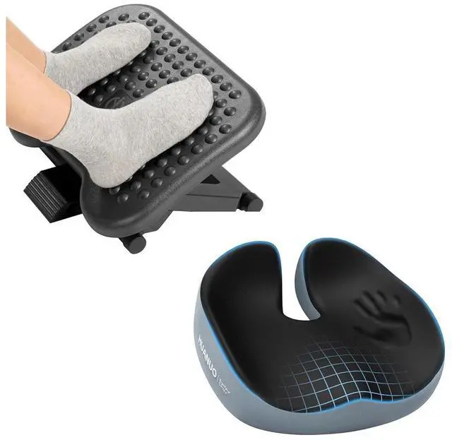 Main image of Adjustable Desk Footrest, Seat Cushion for Office Chair