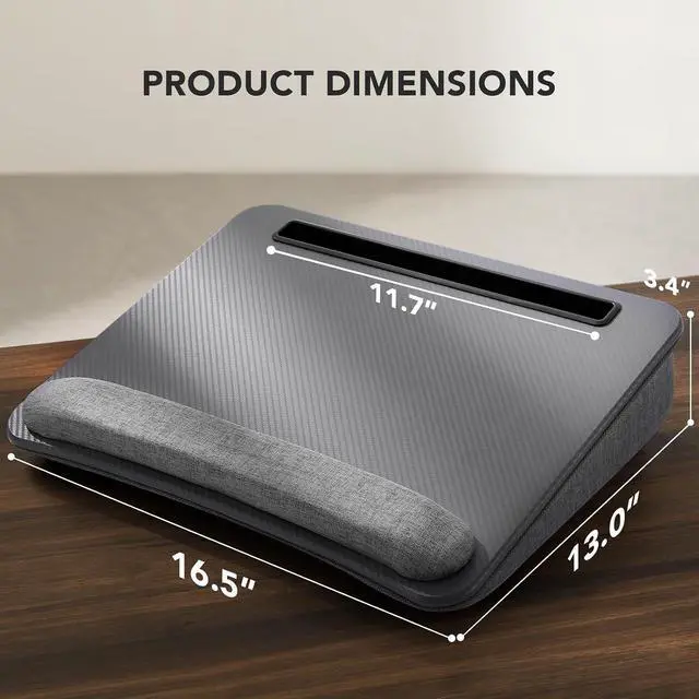 Alt view image 4 of 7 - Portable Lap Laptop Desk with Pillow Cushion, Set of 2, 15.6 inch