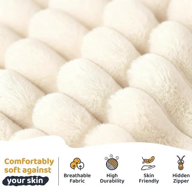 Alt view image 6 of 7 - Bean Bag Chair, Giant Bean Bag Chairs for Adults and Kids, Bean Bag Sofa, Lazy Floor Sofa, Faux Fur Beanbag Chair with Armrests for Living Room Bedroom (Beige)