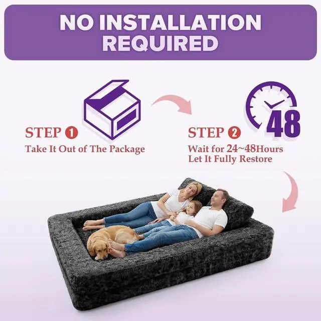 Alt view image 5 of 7 - Convertible Sofa Bed, 3-in-1 Futon Sofa Bed with Pillow, Foldable Pull Out Floor Sofa Bed with Removable Cover, Plush Boneless Couch for Living Room/Bedroom/Dorm