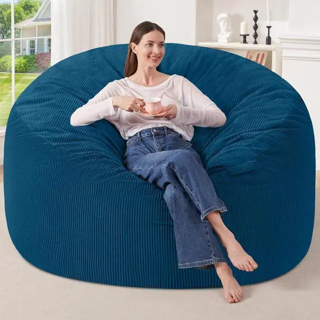 Main image of 6FT Bean Bag Chair,Giant Bean Bag Chairs for Adults,Big Bean Bags with Memory Foam Filled, Large Beanbag Chairs with Soft Corduroy Cover