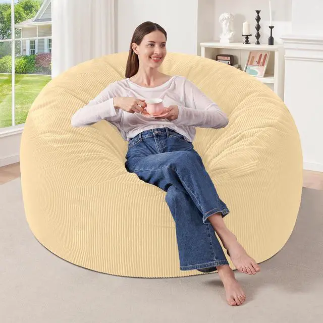 Main image of 3FT Bean Bag Chair,Giant Bean Bag Chairs for Adults,Big Bean Bags with Memory Foam Filled, Large Beanbag Chairs with Soft Corduroy Cover