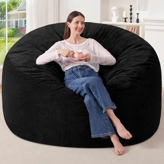 Main image of 6FT Bean Bag Chair,Giant Bean Bag Chairs for Adults,Big Bean Bags with Memory Foam Filled, Large Beanbag Chairs with Soft Corduroy Cover