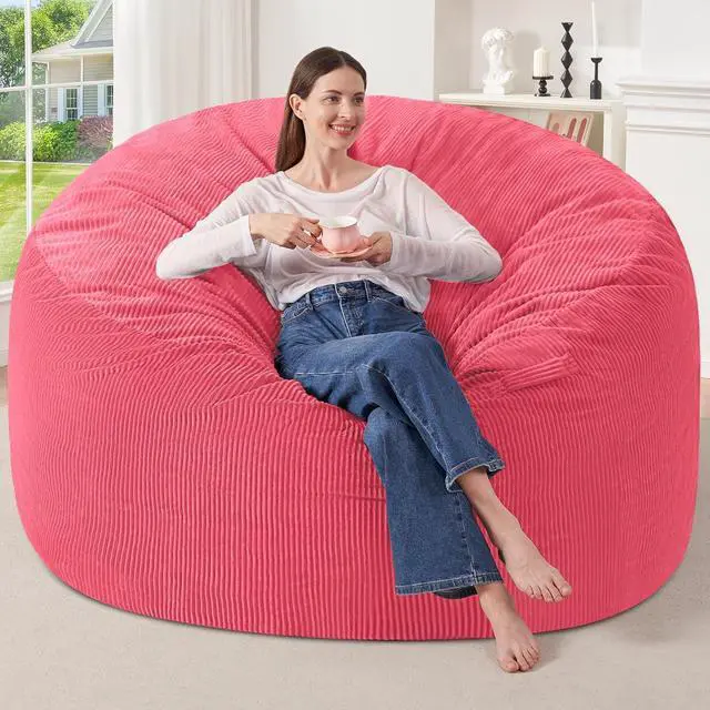 Main image of 6FT Bean Bag Chair,Giant Bean Bag Chairs for Adults,Big Bean Bags with Memory Foam Filled, Large Beanbag Chairs with Soft Corduroy Cover
