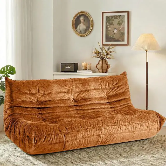 Main image of Bean Bag Chair, Giant Bean Bag Chairs for Adults, 3 Seater Fireside Chair, Lazy Large Floor Bean Bag Sofa for Living Room, Bedroom, Dorm, Office (Brown)