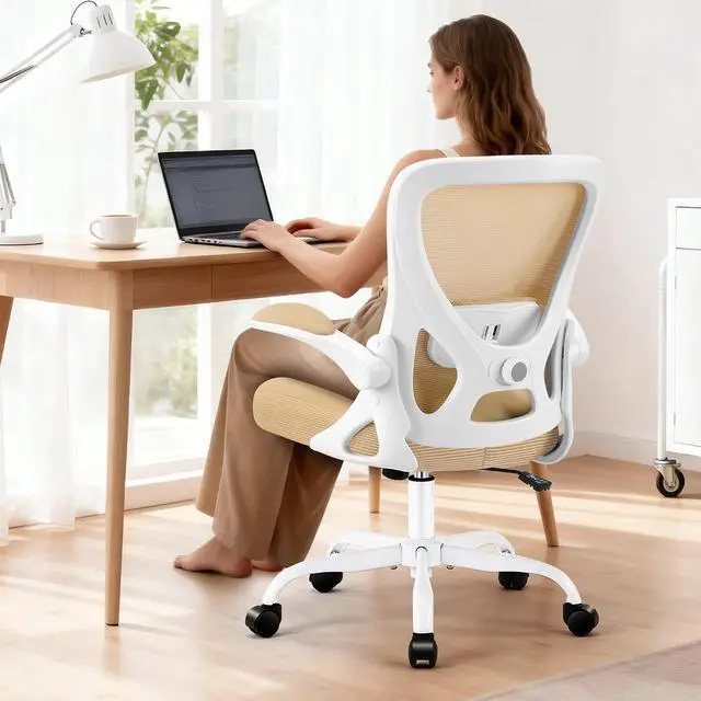 Main image of AreShark Office Chair - Ergonomic Breathable Mesh Desk Chair with Adjustable Lumbar Support and Flip-up Armrests - Executive High Back Rolling Swivel Comfortable Computer Gaming Chair for Home Office