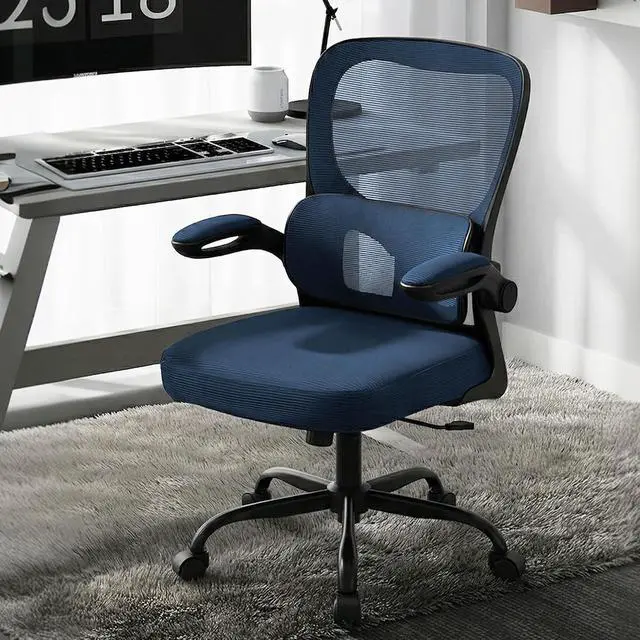 Alt view image 2 of 7 - AreShark Office Chair Ergonomic Desk Chairs with Adjustable Lumbar Support, High Back Breathable Mesh Chair with Wheels& Flip-up Armrests,Rolling Swivel Comfy Task Computer Chair for Home Work Gaming