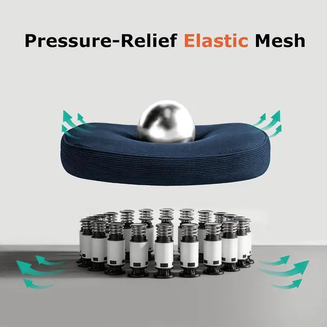 Alt view image 6 of 7 - AreShark Office Chair Ergonomic Desk Chairs with Adjustable Lumbar Support, High Back Breathable Mesh Chair with Wheels& Flip-up Armrests,Rolling Swivel Comfy Task Computer Chair for Home Work Gaming