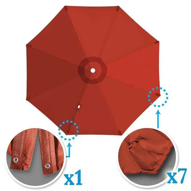 Alt view image 4 of 7 - YardGrow Patio Umbrella Canopy Replacement for 11.5' Roma Cantilever Patio Umbrella, Canopy ONLY, Frame NOT Included