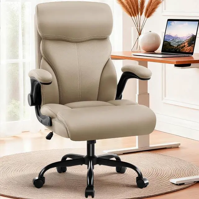Main image of AreShark Office Chair - Executive High Back Breathable Comfy Desk Chair with Lumbar Support - Ergonomic Leather Rolling Swivel Computer Chair with Rock Function for Working Studying Gaming Relaxing