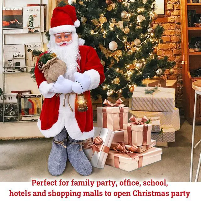 Alt view image 3 of 7 - YardGrow 3.6FT Christmas Animated Singing & Dancing Santa Life Size Santa Claus Xmas Decoration